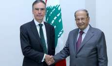الرئيس عون عرض مع موريسون للعلاقات الثنائية والدعم البريطاني للبنان والتقى الأب دكاش