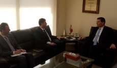 وزير الزراعة بحث مع القائم بأعمال السفارة السورية بمجمل العلاقات الزراعية بين البلدين