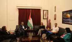 دبور استقبل وفداً من اليونيسيف وناقش المصاعب التي يواجهها اللاجئ الفلسطيني في لبنان