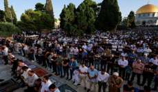 40 ألف فلسطيني أدوا صلاة عيد الأضحى بالمسجد الأقصى رغم اعتداءات القوات الإسرائيلية