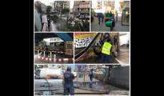 اتحاد بلديات الضاحية أعلن تنظيف شوارعها وأحيائها