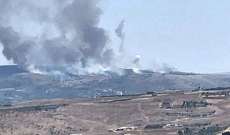 الطيران الحربي الإسرائيلي خرق جدار الصوت جنوبًا والقذائف الحارقة تسببت بإندلاع النيران في عيترون ومارون الراس