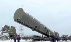 الدفاع الروسية: الاختبارات الجوية لصاروخ "سارمات" الاستراتيجي تبدأ قريبا