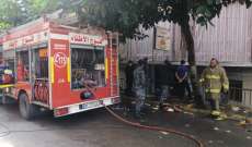 فوج إطفاء بيروت أخمد حريقا في مولد كهربائي بمصنع حلويات في المصيطبة