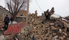 منظمة الطوارئ الإيرانية: إرتفاع عدد جرحى زلزال مدينة خوي إلى أكثر من 1000
