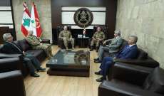 قائد الجيش بحث مع قائد اليونيفيل وكوبيش بالأوضاع العامة في لبنان والمنطقة