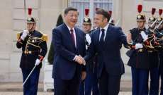 الرئيس الصيني من باريس: مستعدون للعمل مع الاتحاد الأوروبي لعقد مؤتمر سلام أوسع نطاقا بشأن غزة