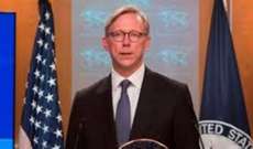 براين هوك: مجلس الأمن سيعيد فرض العقوبات على إيران خلال شهر