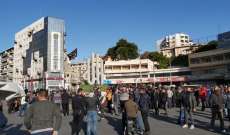 وصول عدد من المتظاهرين من المناطق اللبنانية الى ساحة النور في طرابلس