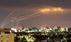إستمرار انطلاق رشقات صاروخية من غزة وغارات إسرائيلية مكثفة على القطاع