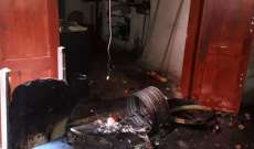 إنفجار قارورة غاز داخل محل لبيع الفلافل بصيدا والأضرار مادية
