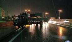 التحكم المروري: حركة مرور كثيفة بعد جسر خلدة بسبب انزلاق بيك آب