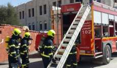 الدفاع المدني أخمد حريق بمدرسة سان أنطوان الدولية في بلدة عجلتون - كسروان