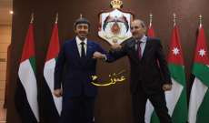 وزير الخارجية الأردني بحث مع نظيره الإماراتي تطوير العلاقات بين البلدين والمستجدات الإقليمية