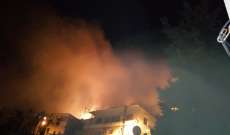 إندلاع  حريق كبير في جبل مشغرة طال المنازل ومناشدات للمساعدة