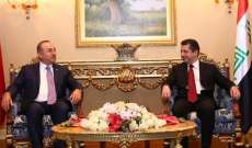 وزير خارجية تركيا التقى البارزاني وأمِل بنجاح الحكومة الجديدة في كردستان
