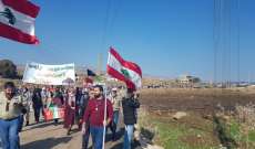 مسيرة راجلة لجمعية كشاف المسلم في مرجعيون دعما لفلسطين