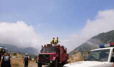 جمعية "حماية جبل موسى" نظمت مناورة لإطفاء حرائق الغابات 