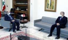 الرئيس عون عرض مع طرابلسي الأوضاع السياسية العامة