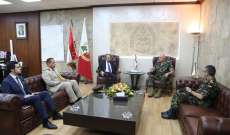 قائد الجيش التقى سفيري استراليا ومصر والأحدب ومسعود الأشقر