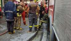 الدفاع المدني: إخماد حريق بمتجر في الملا- بيروت ونقل مصاب إلى المستشفى