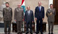 الرئيس عون بحث العلاقات بين الاتحاد الأوروبي ولبنان خلال لقائه رئيس اللجنة العسكرية للإتحاد