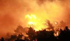حريق ضخم في منطقة جبل البداوي قرب منشآت النفط بالشمال ومناشدات للسيطرة على النيران
