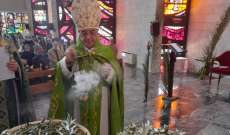 المطران قصارجي في قداس الشعانين: نأمل أن تحمل زيارة البابا فرنسيس بوادر الخير والسلام