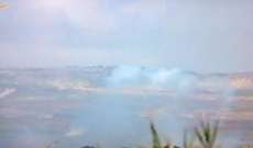 النشرة: قوى اسرائيلية أطلقت 3 قنابل دخانية شمالي الخط الازرق