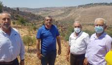 وفد من الهيئة العليا للإغاثة كشف في منطقة العرقوب على الأضرار التي لحقت جراء القصف الاسرائيلي