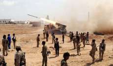 مدفعية الجيش اليمني تستهدف موقع شمال الحوش في محافظة إب اليمنية