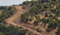 النشرة: ورشة عسكرية إسرائيلية لتأهيل الطريق العسكري خراج بلدة شبعا 