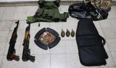 الجيش: عمليات دهم في الأسواق القديمة في طرابلس وضبط أسلحة وذخيرة