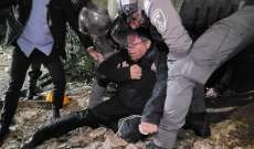 إصابة عضو الكنيست بن غفير على يد الشرطة الإسرائيلية بحي الشيخ جراح