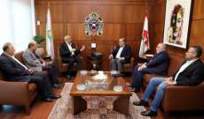 البيسري عرض مع الأمين العام لجبهة تحرير فلسطين لأوضاع ​المخيمات الفلسطينية بلبنان