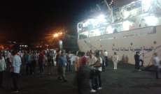 مرفأ طرابلس يقيم حفل استقبال سفينة التدريب البحري المصرية 