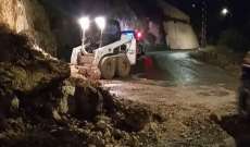 النشرة: بلدية بقسطا تعيد فتح طريق الشرحبيل بعد قطعه بسبب انهيار في التربة