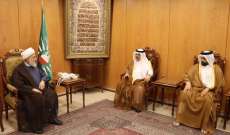 الخطيب التقى السفير القطري: نأمل أن يحظى لبنان بدعم أشقائه العرب والمسلمين وخاصة قطر