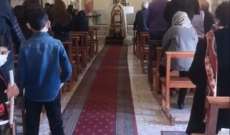 النشرة: قداس في كنيسة التجلي للروم الكاثوليك في راشيا الفخار بمناسبة أحد الشعانين