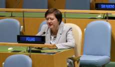 البولندية يوانا فرونيسكا مبعوثة جديدة للأمم المتحدة في لبنان 