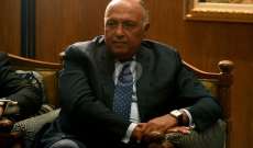 وزير الخارجية المصري: مستعدون لدعم أي جهود تهدف لتحقيق التضامن العربي