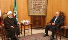 الخطيب استقبل السفير الإيراني: طهران إنتصرت على الحصار والعقوبات