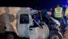 اصابة 9 إشخاص بحادث سير على طريق كفرا