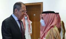 وزير الخارجية الروسي اتفق مع نظيره السعودي على استمرار التعاون في صيغة 