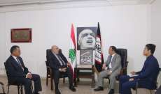 حمدان التقى مينجيان: نثمن دور السفارة الصينية بدعم اللبنانيين في أزمتهم الاقتصادية والسياسية