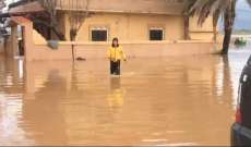 فيضانات وسيول في القرى والبلدات الساحلية عند مصبات الأنهر بعكار والأهالي يناشدون مساندتهم