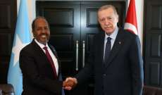 أردوغان: سنواصل دعم الصومال ولبناء الأرضية لسلام دائم على أساس إقامة دولة فلسطينية مستقلة