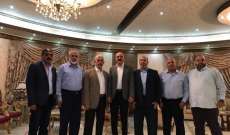 القيادي سمير المشهراوى ووفد من قيادة تيار الاصلاح التقى بقيادة حماس 