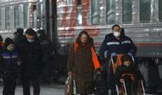 الطوارئ الروسية: إجلاء أكثر من 95 ألف شخص من لوغانسك ودونيتسك إلى روسيا