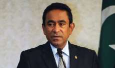 نجاة رئيس المالديف واصابة زوجته في انفجار قارب له في ميناء مالي